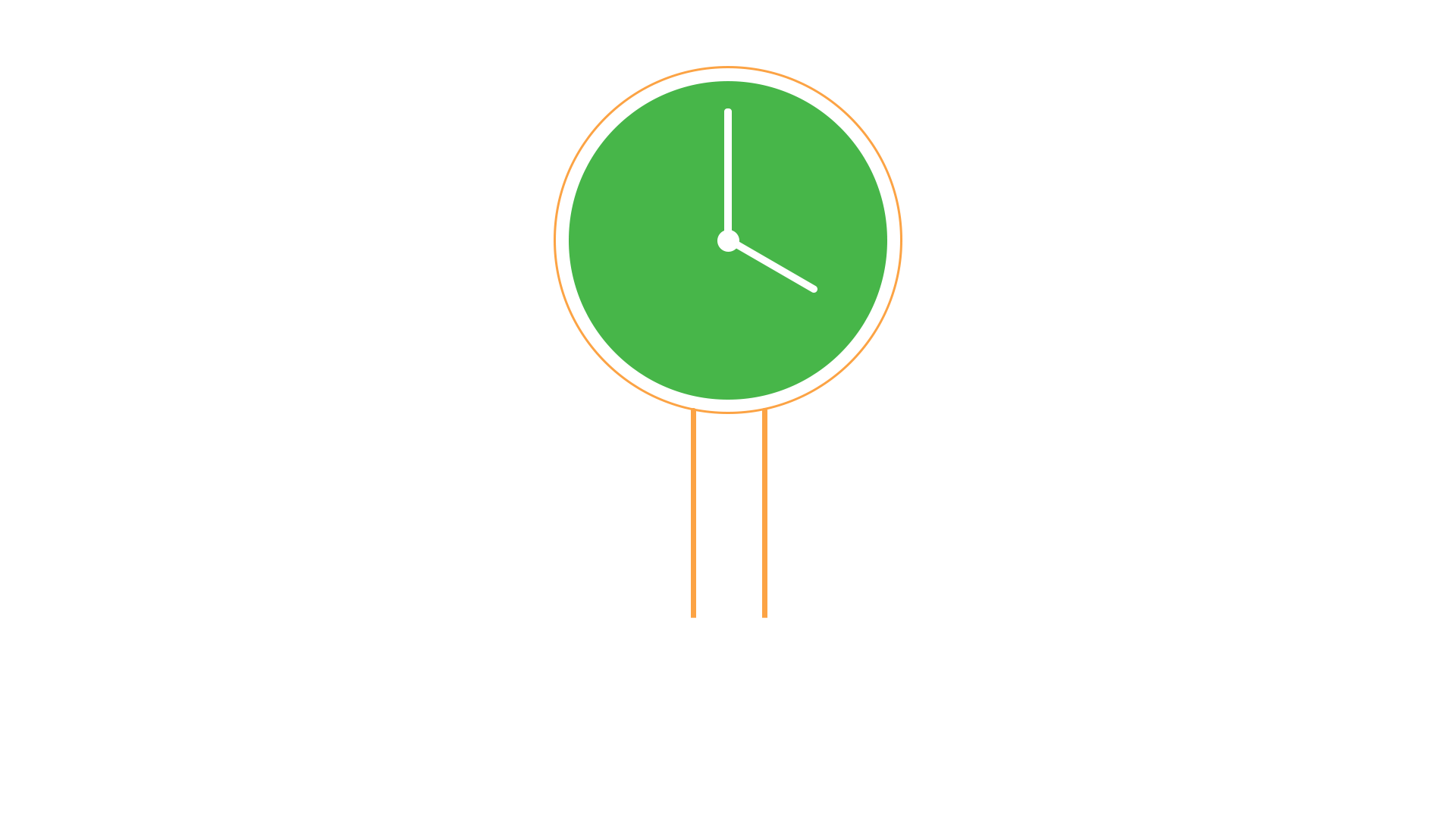 illustration of a clock inside a lightbulb with network lines branching from it